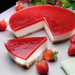 TARTA DE QUESO CON FRESAS